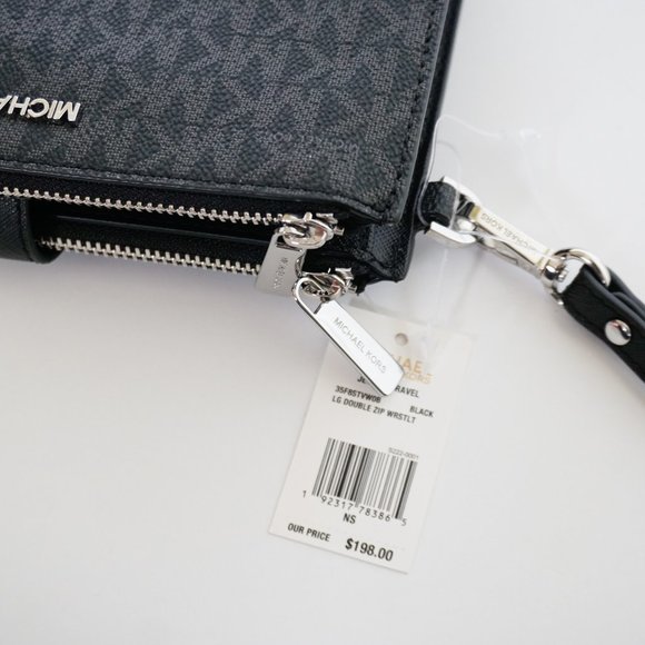 Michael Kors Teagen Tote + Wallet Set MK Black - Picture 16 of 16